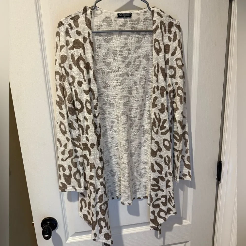 New. Gameday Couture Wild Thing leopard cardigan